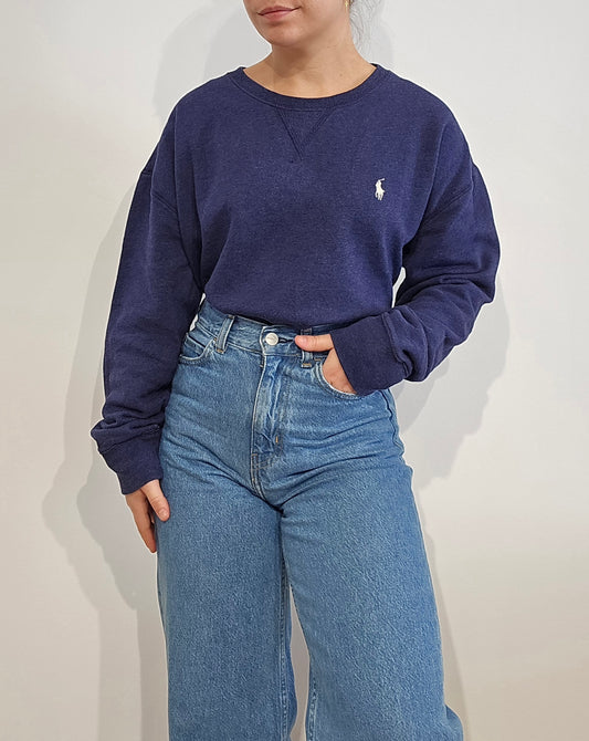 Sweat en coton bleu - L/XL