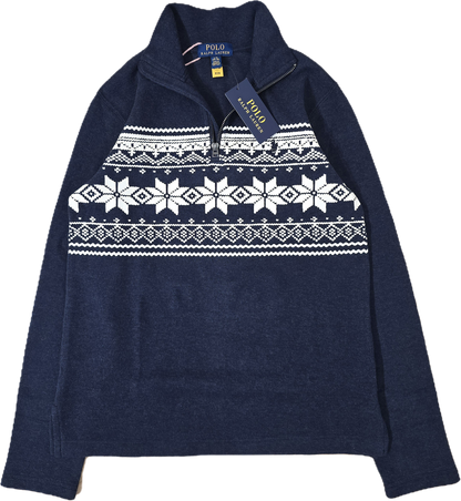 🏷 NEUF : Pull camionneur flocons imprimés collection Noël - XS/S