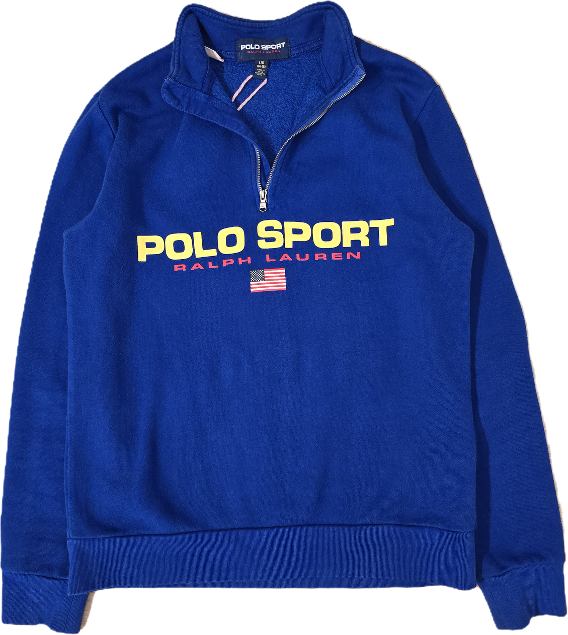 Pull camionneur bleu électrique polo sport - XS/S