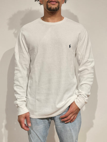 Pull léger en coton blanc - L