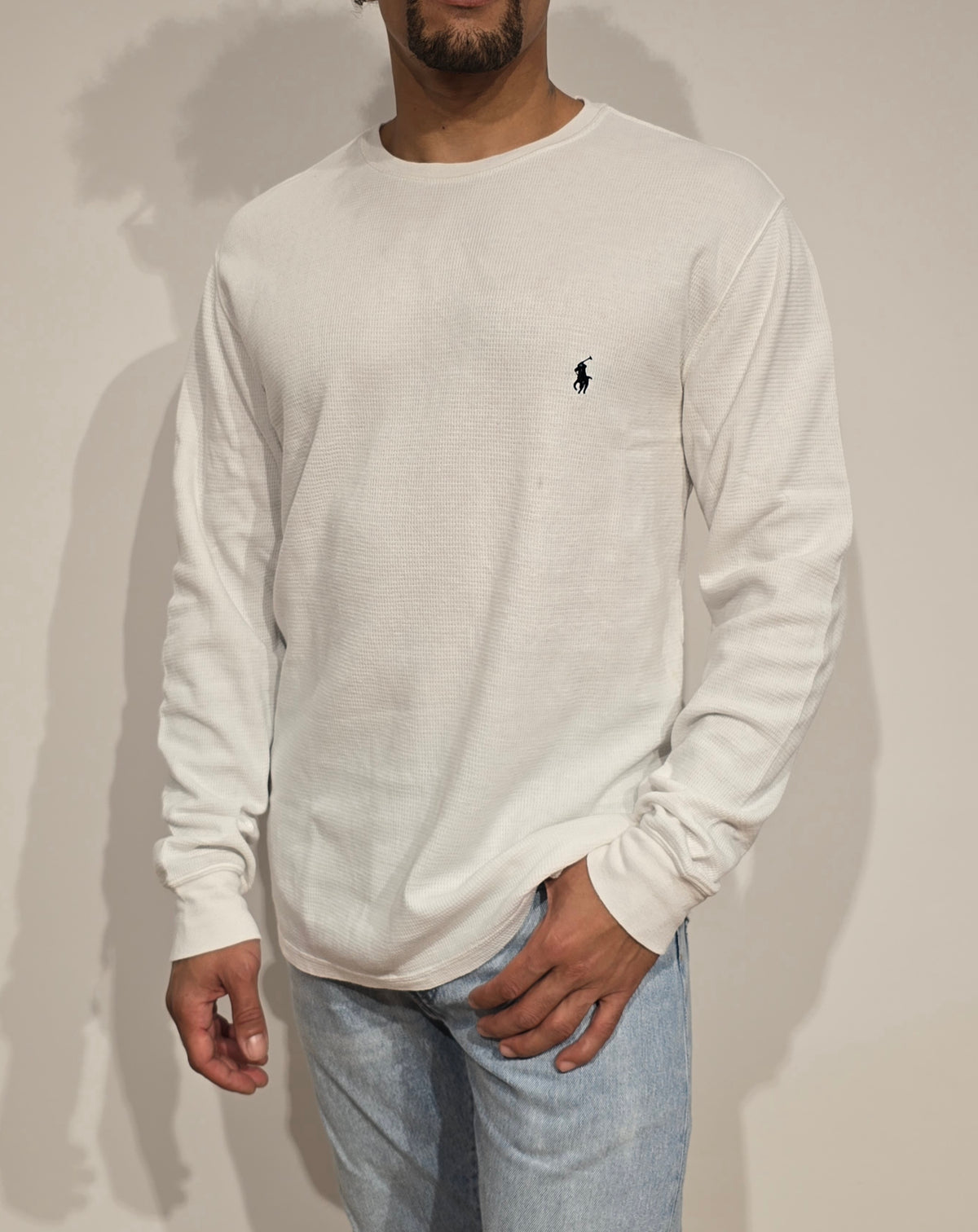 Pull léger en coton blanc - L