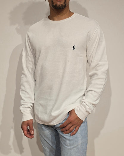 Pull léger en coton blanc - L
