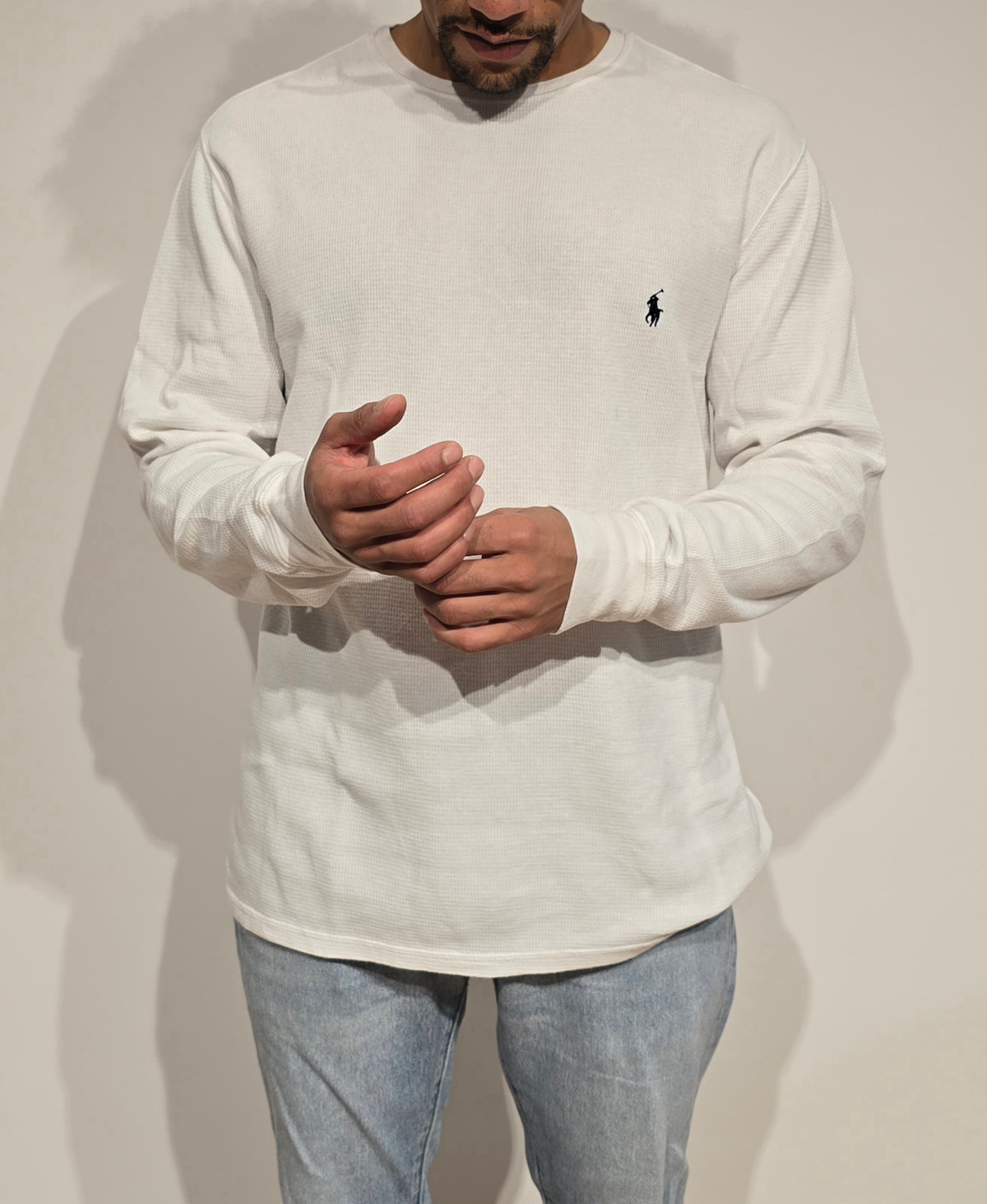 Pull léger en coton blanc - L