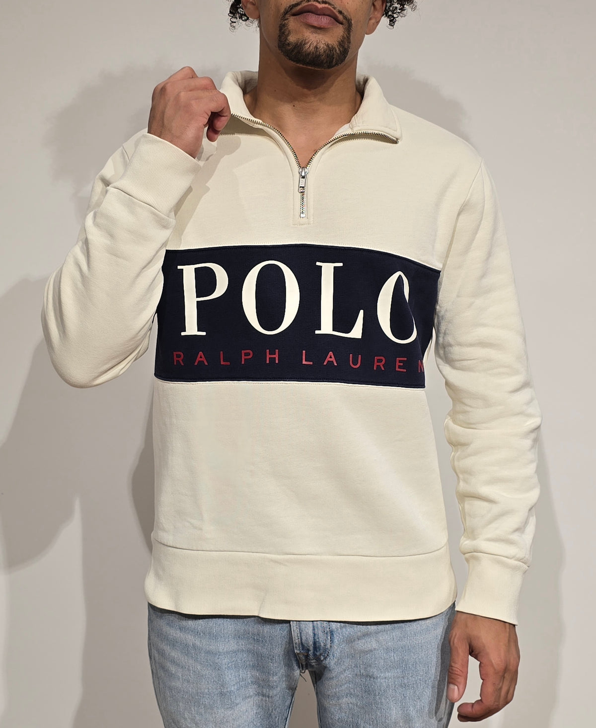 Pull camionneur crème "polo Ralph Lauren" - S