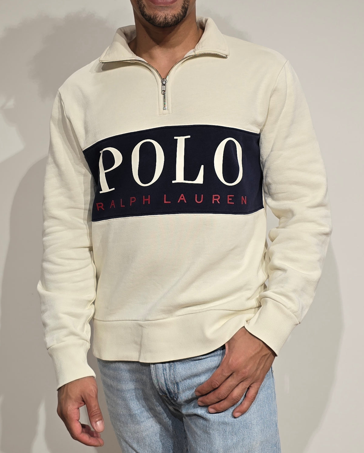 Pull camionneur crème "polo Ralph Lauren" - S