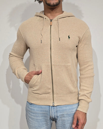 Veste à capuche beige - S
