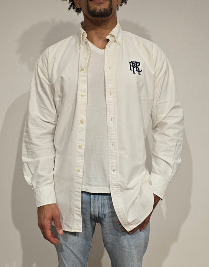 Chemise blanche brodé RLR - M