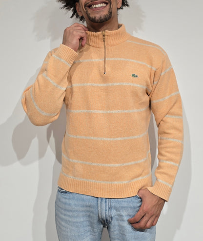 Pull camionneur en laine orange - S