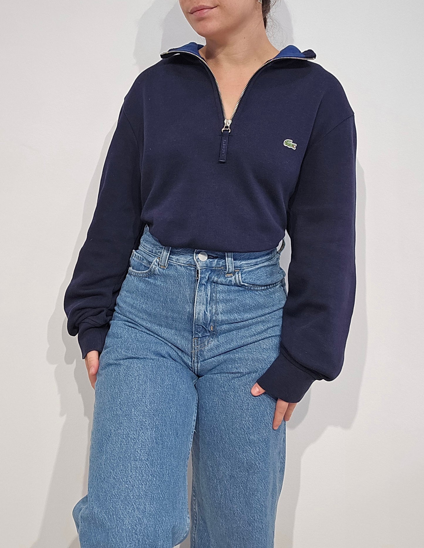 Pull camionneur en coton marine - XL