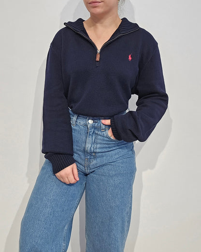 Pull camionneur en maille marine - XL