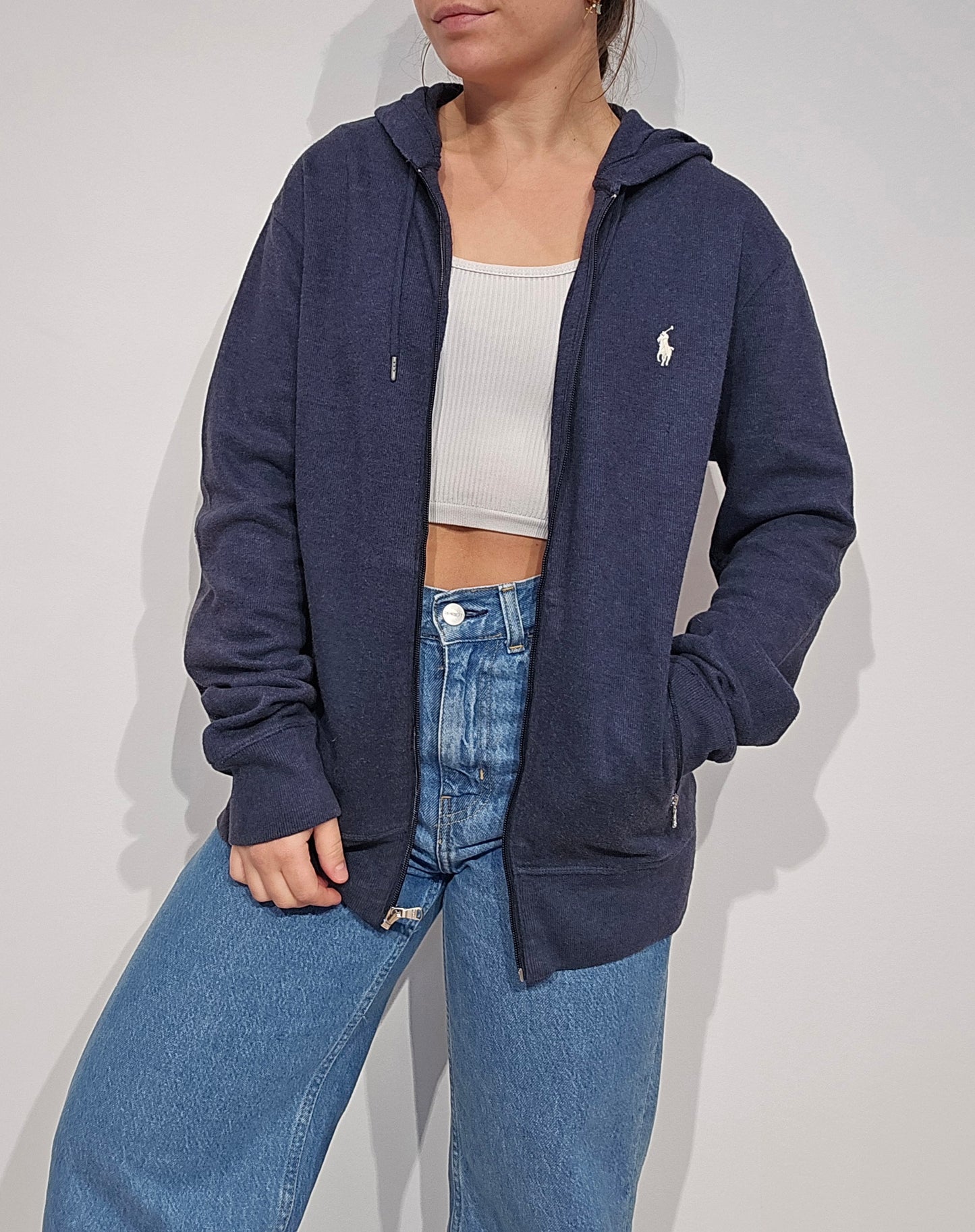 Veste / sweat à capuche Ralph Lauren bleu - S