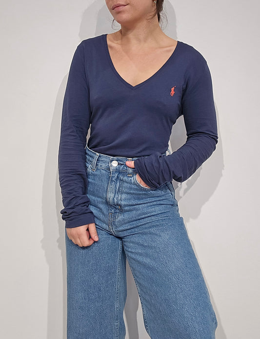 Tee-shirt en coton marine - M/L