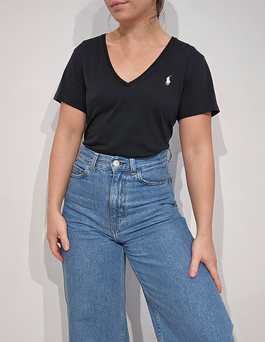 Tee-shirt en coton noir - M/L