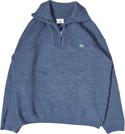 Pull camionneur en laine bleu des années 90'- XL