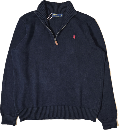 Pull camionneur Ralph Lauren en maille marine - M/L