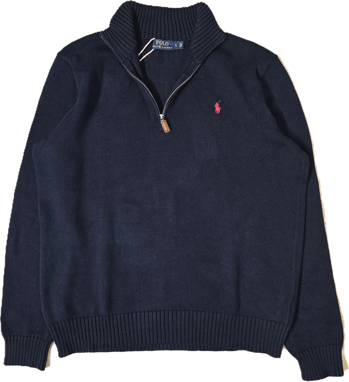 Pull camionneur en maille marine - XL