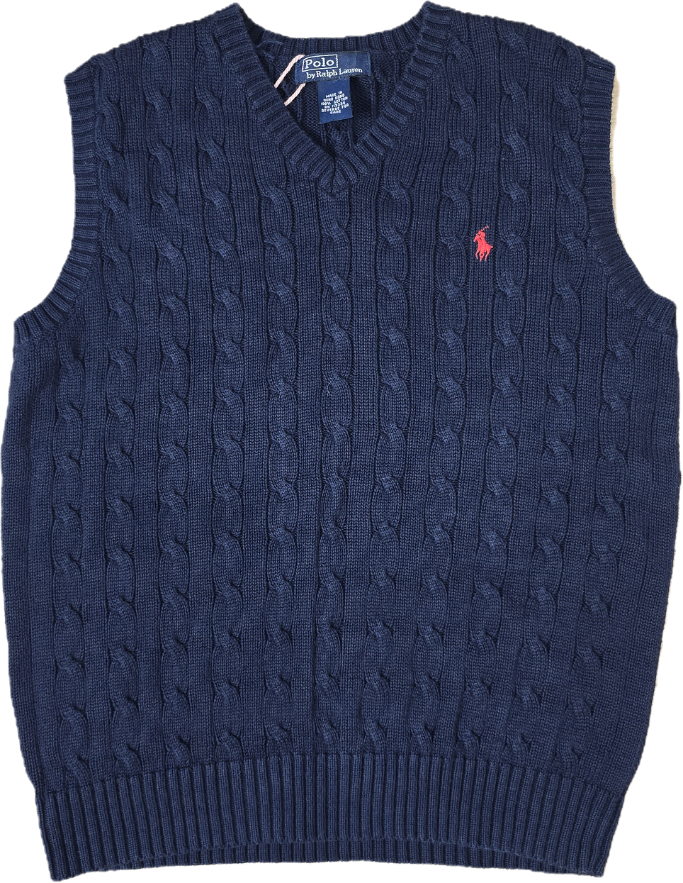 Pull en maille torsadée marine - XS
