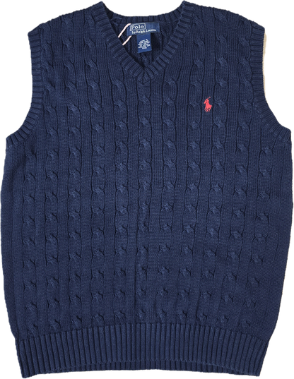 Pull en maille torsadée marine - XS