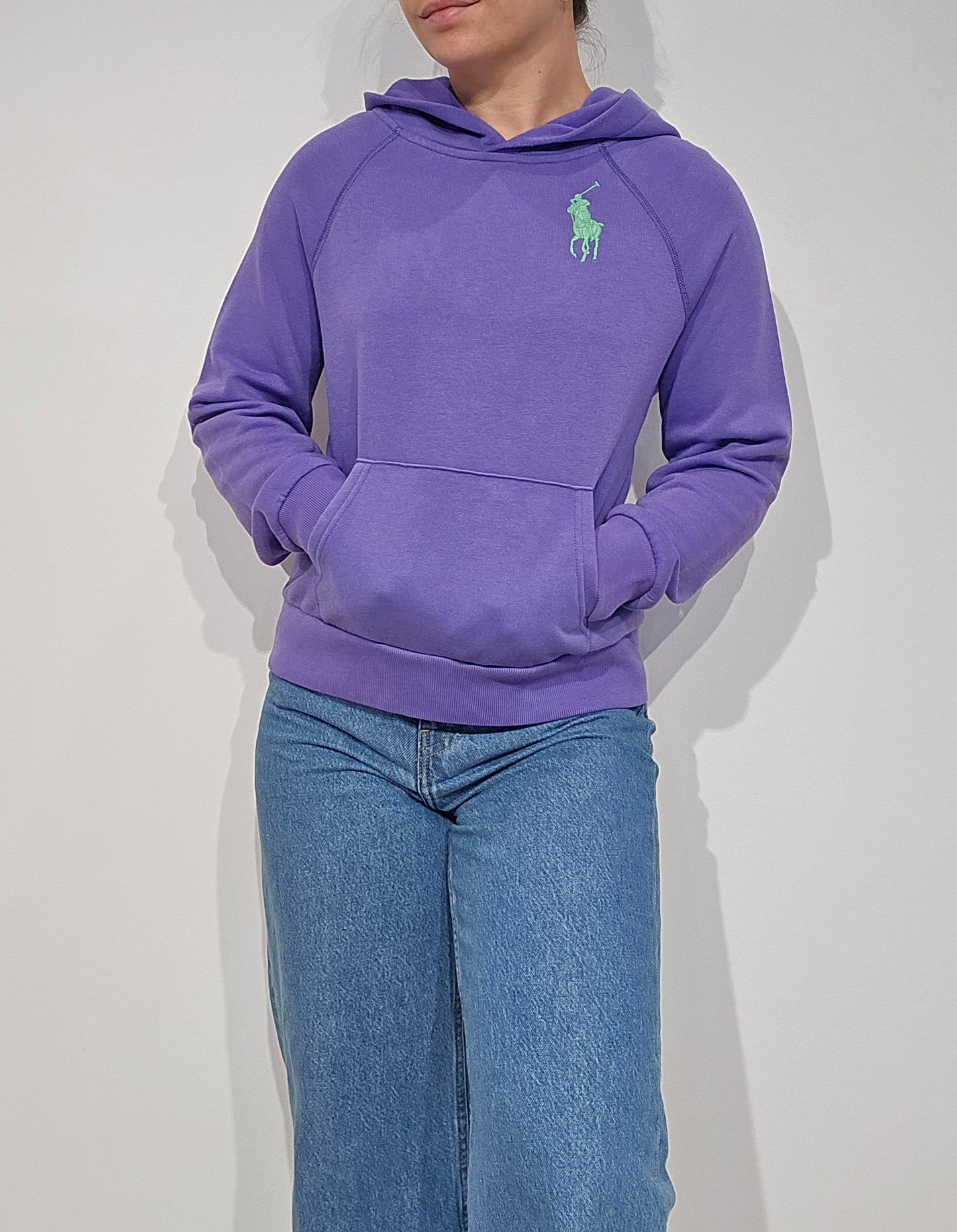 Sweat à capuche violet - XS