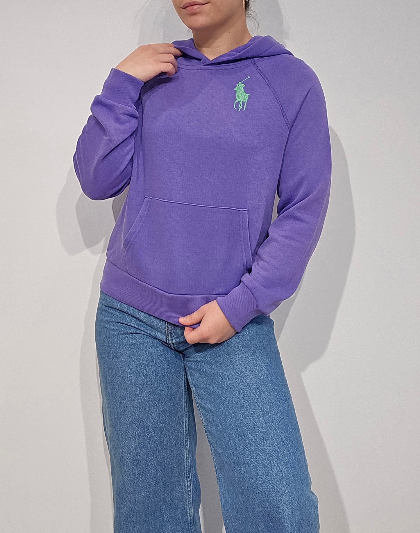 Sweat à capuche violet - XS