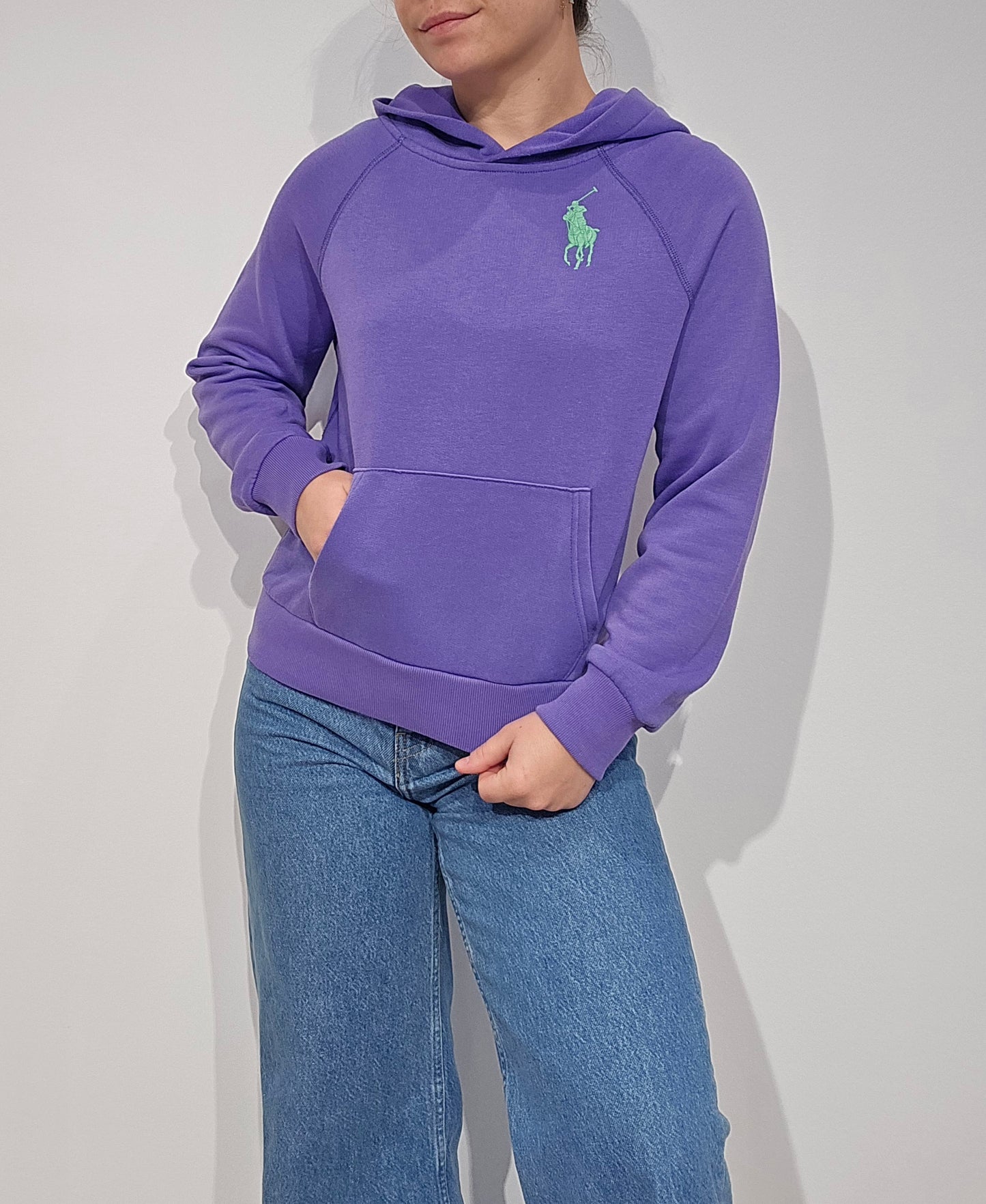 Sweat à capuche violet - XS