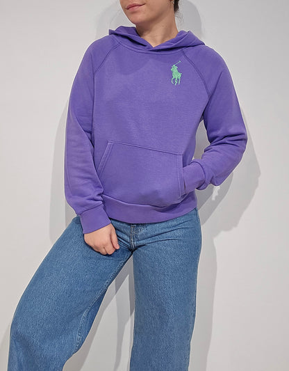 Sweat à capuche violet - XS