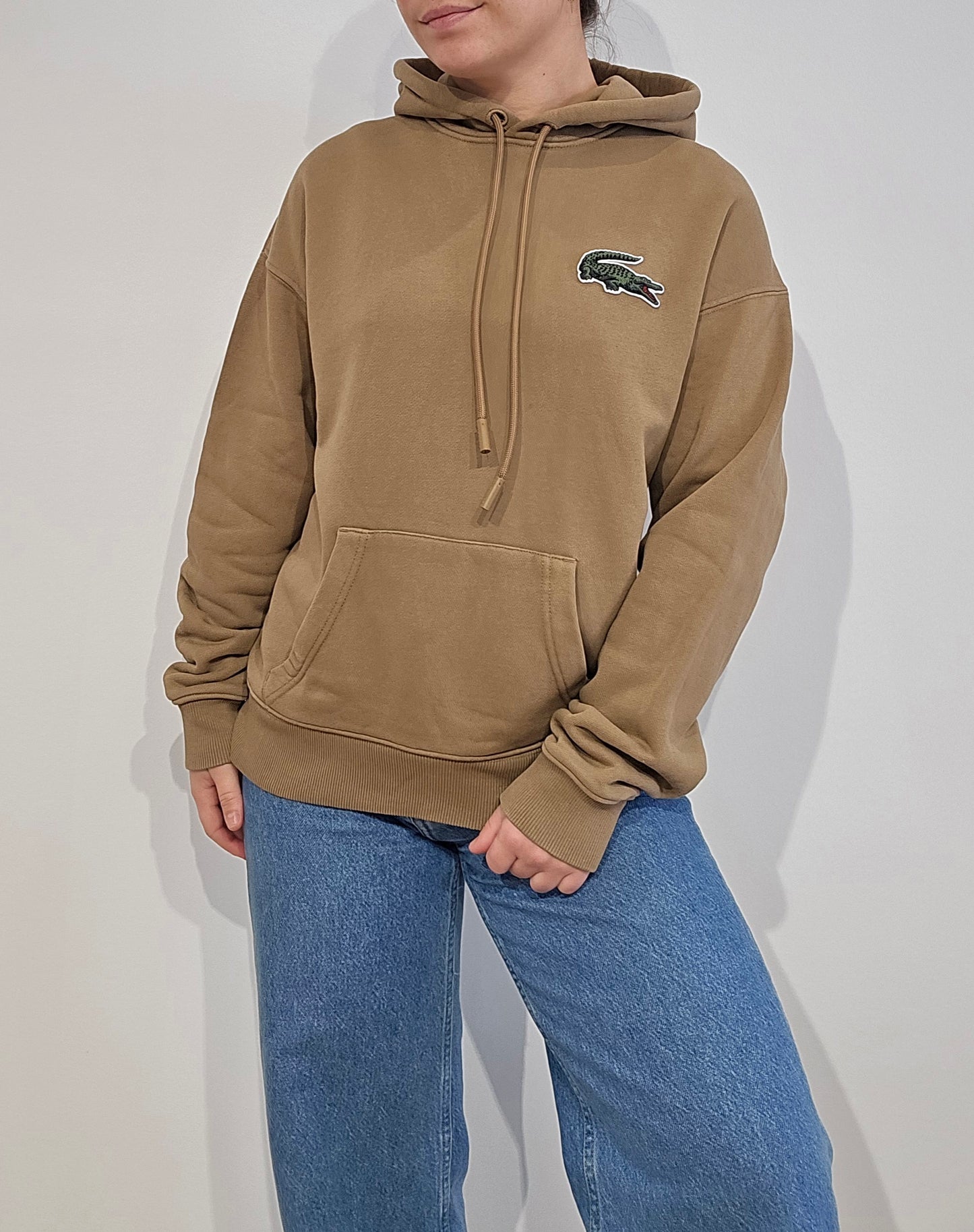 Sweat à capuche marron - S