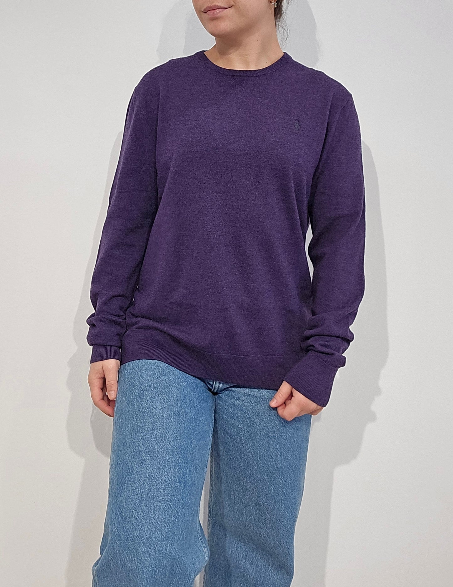 Pull en laine violet - S/M