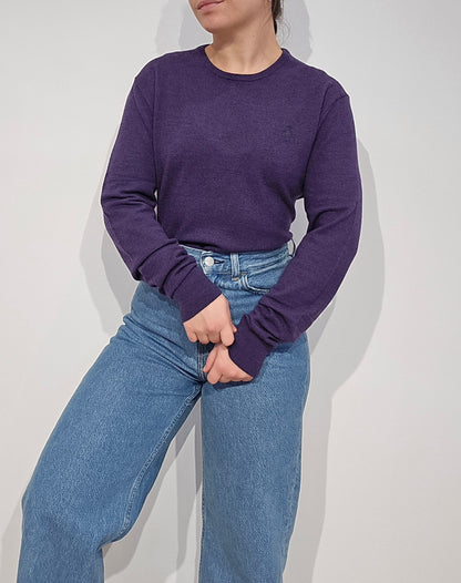 Pull en laine violet - S/M