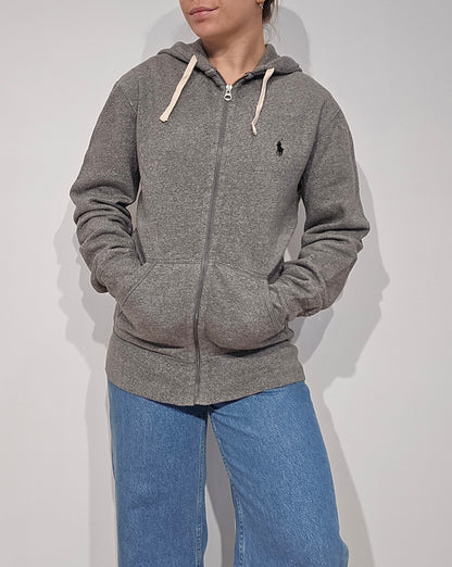 Veste en coton gris mélangé - S/M