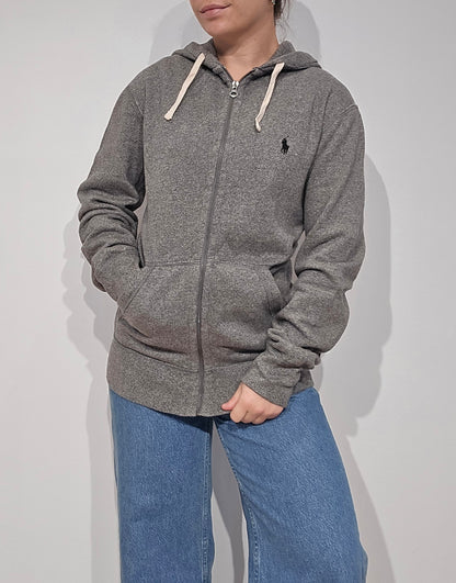 Veste en coton gris mélangé - S/M