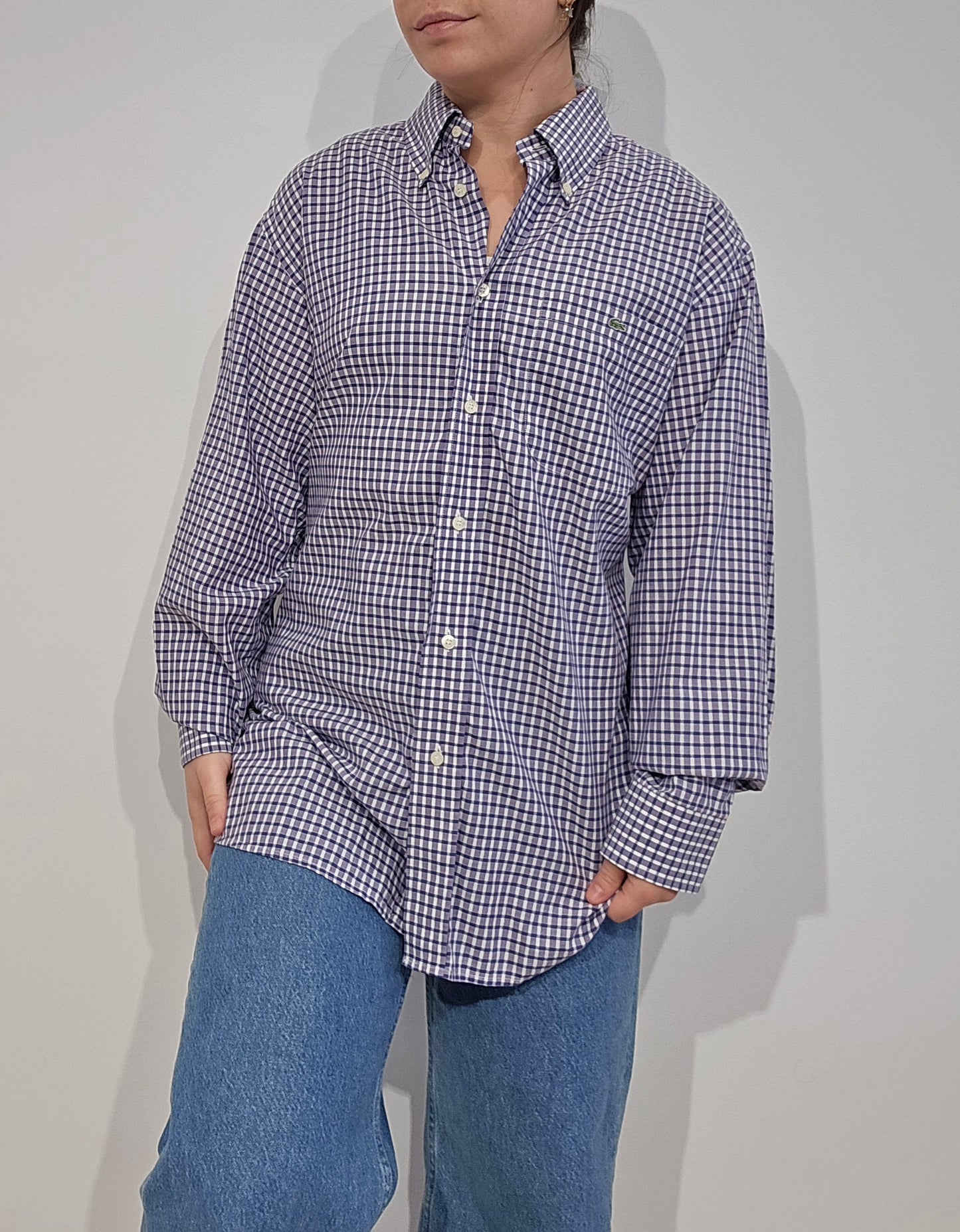 Chemise à carreaux violet - XL