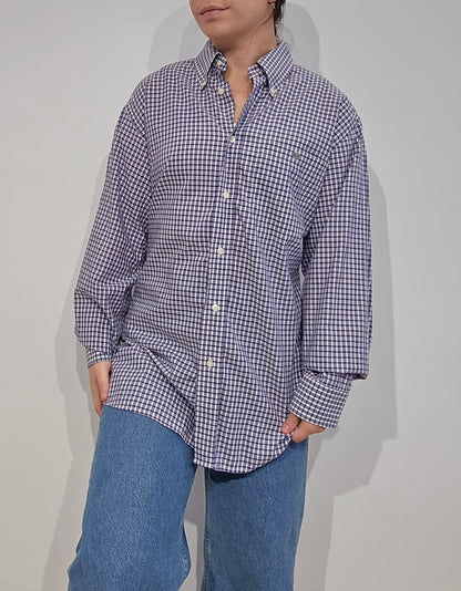 Chemise à carreaux violet - XL