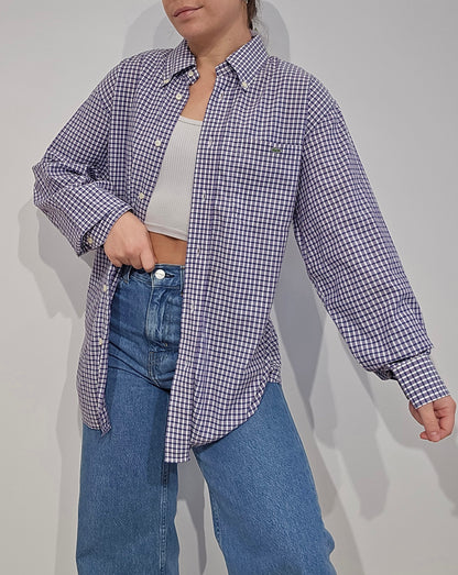 Chemise à carreaux violet - XL
