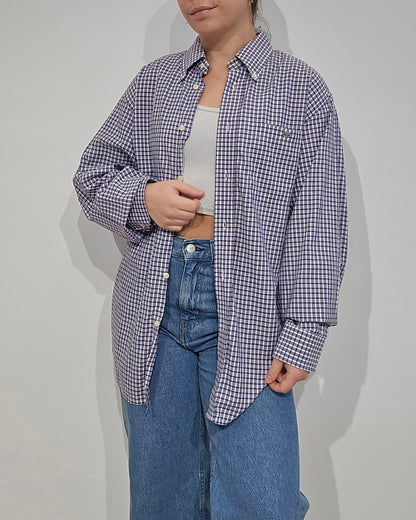 Chemise à carreaux violet - XL