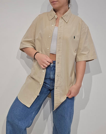 Chemise custom fit camel - L