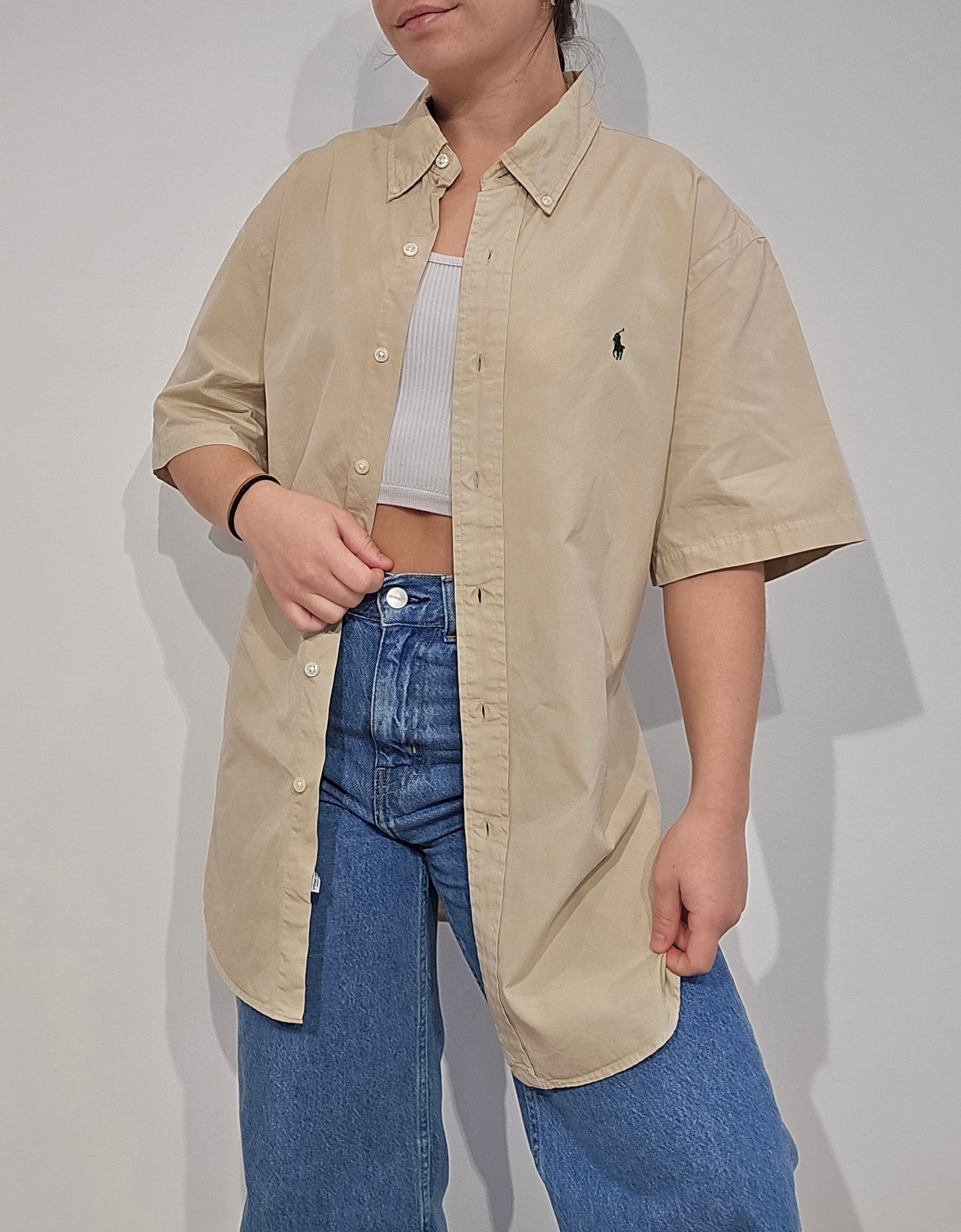 Chemise custom fit camel - L