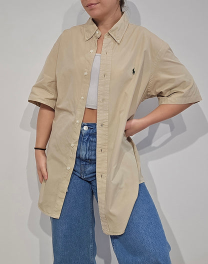 Chemise custom fit camel - L