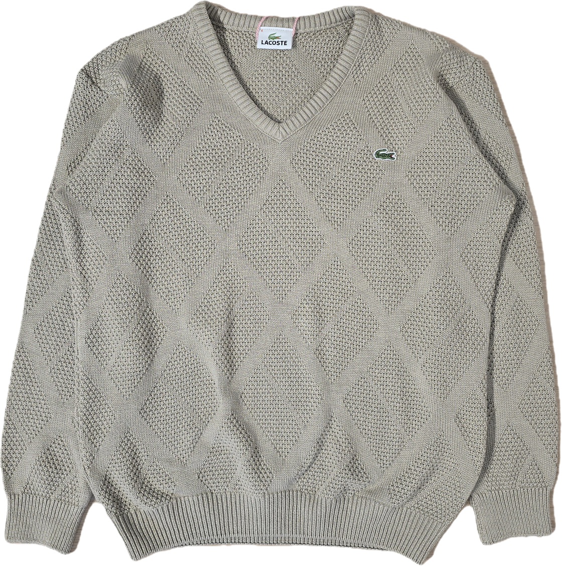 Pull col V marron des années 90' - S