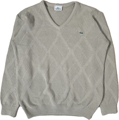 Pull col V marron des années 90' - S