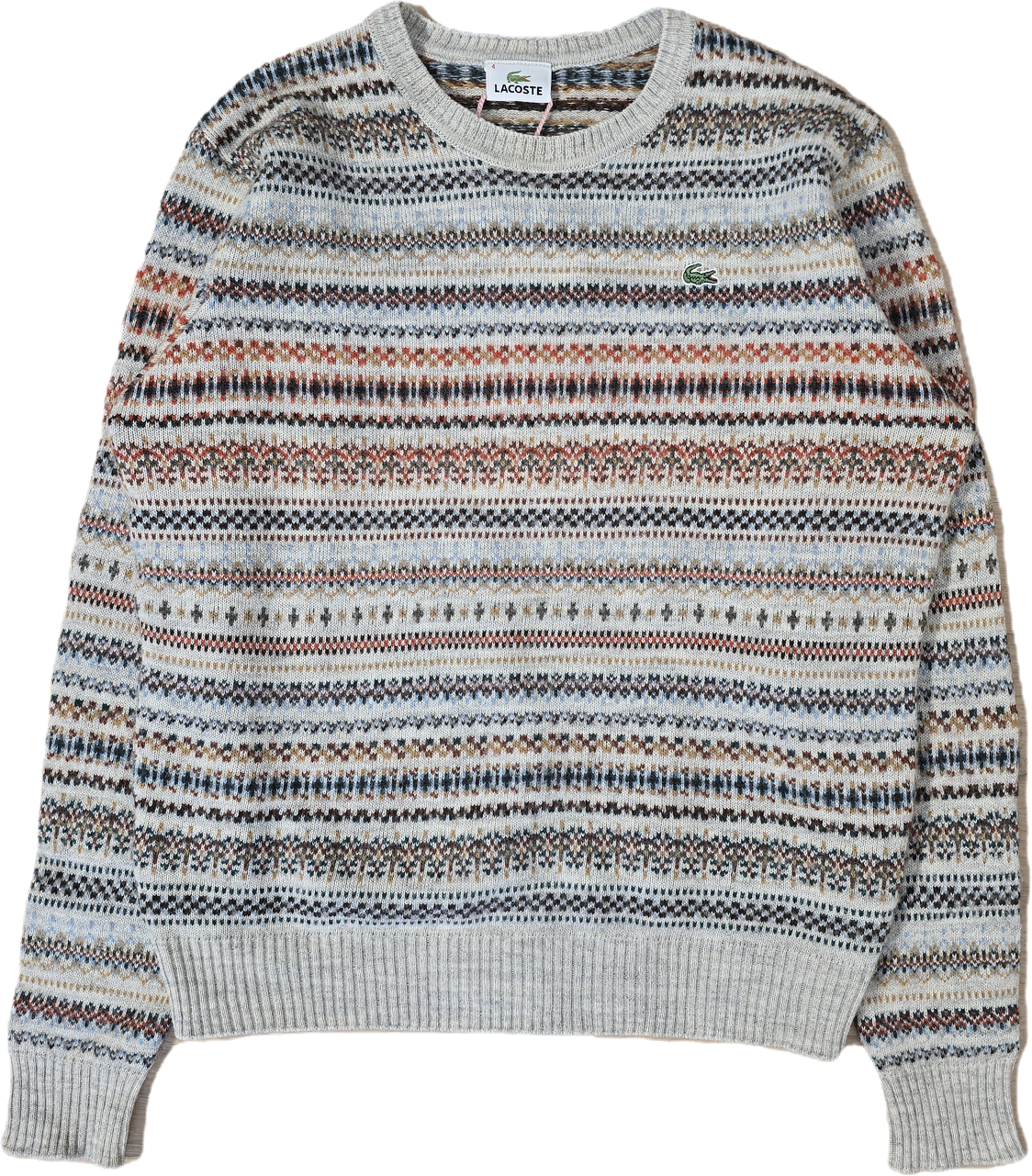 Pull vintage marron à motifs des années 90' - M/L