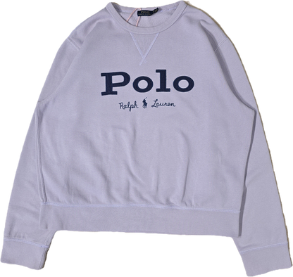 Sweat lila "polo" brodé - XL