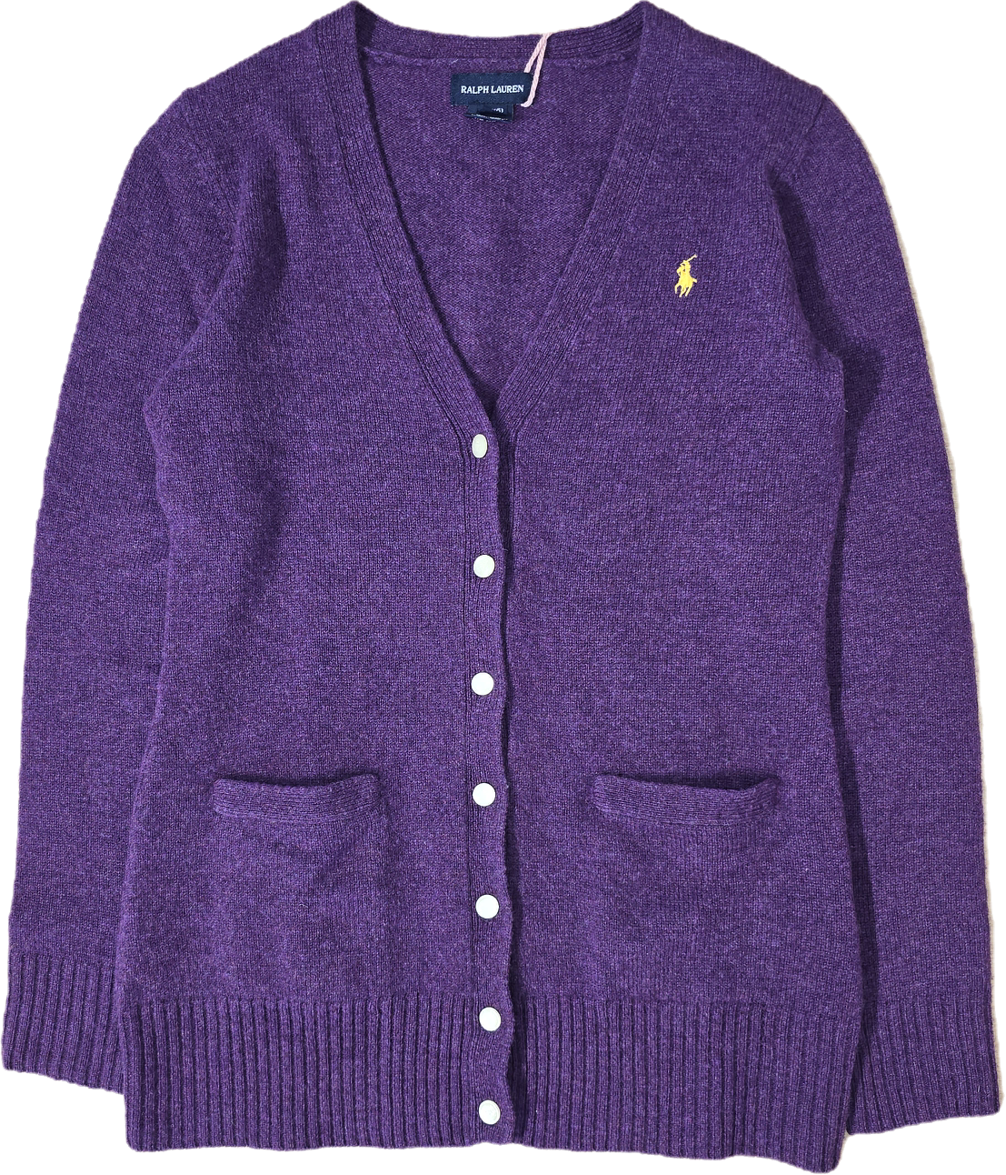 Cardigan en laine violet - S/36