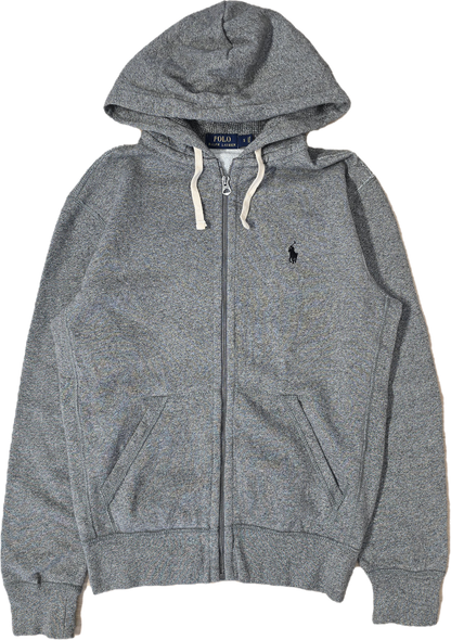 Veste en coton gris mélangé - S