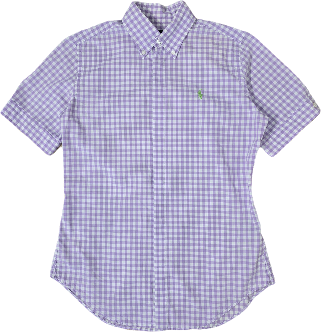 Chemise en coton vichy violet - XS