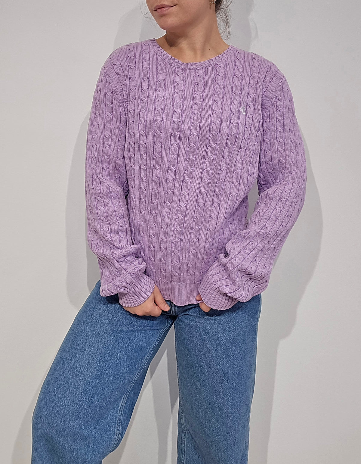 Pull torsadé lila - M/L