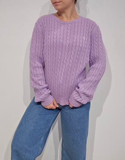 Pull torsadé lila - M/L