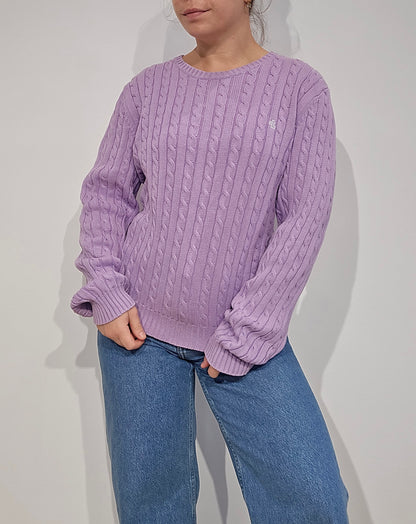 Pull torsadé lila - M/L