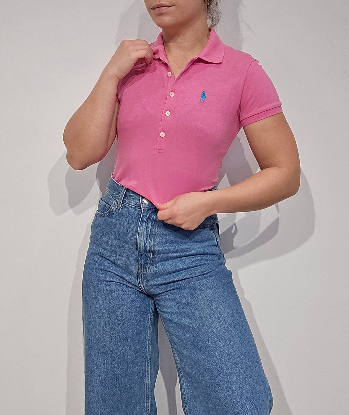 Polo en coton rose - XS