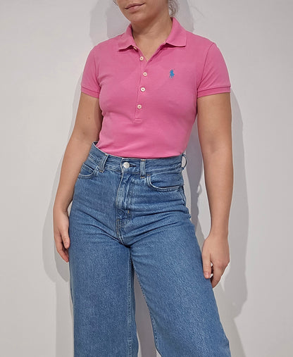 Polo en coton rose - XS